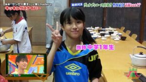 大阪女学院に通っていた福本莉子さん。中学時代にはサッカー部に所属していました。